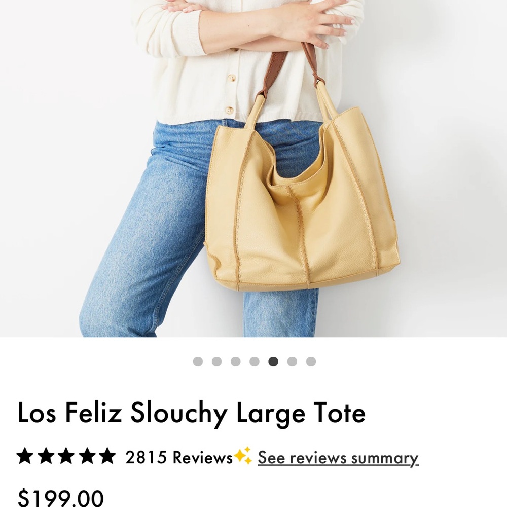 Los Feliz Slouchy Large Tote - Tan